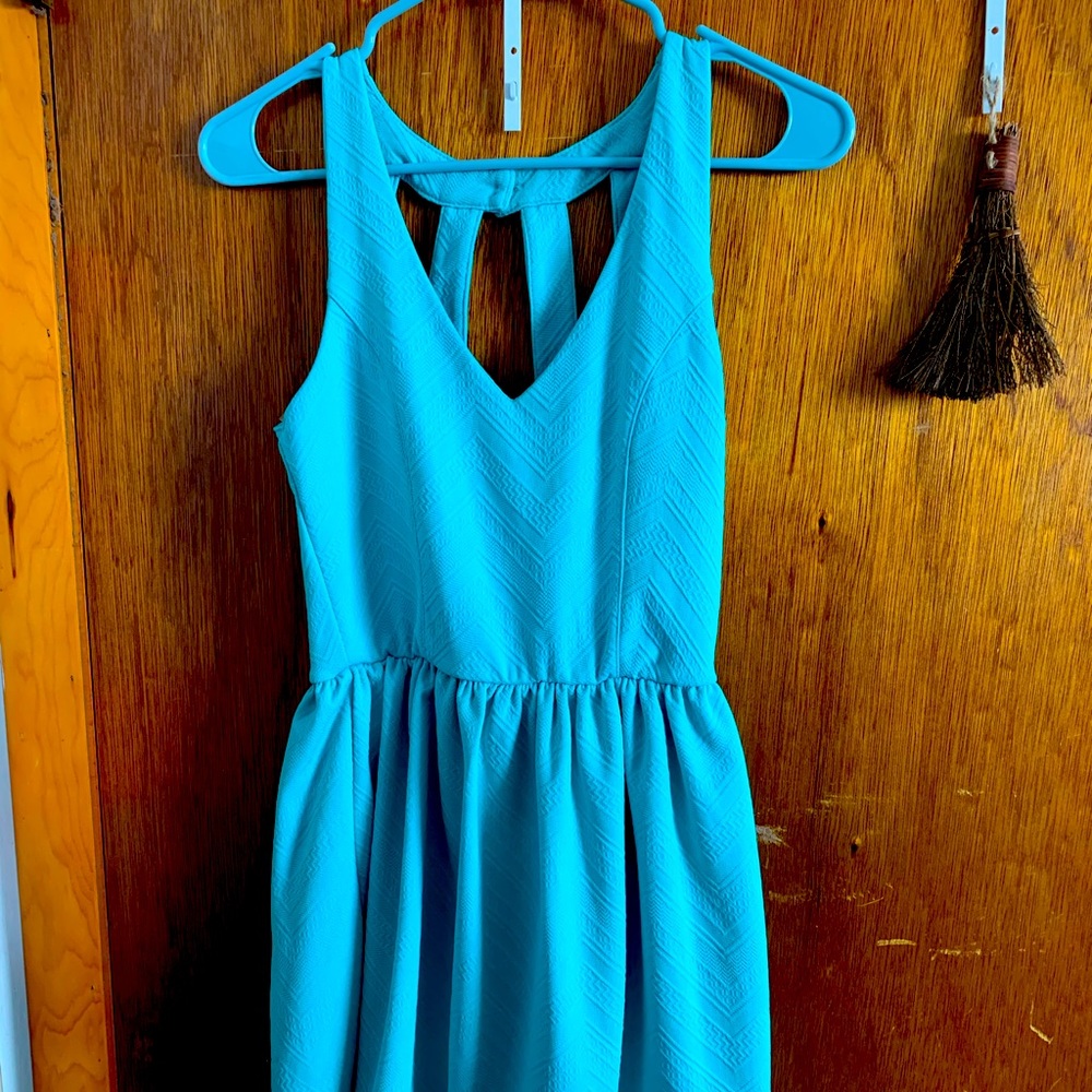 Bubbly Blue Mini Dress